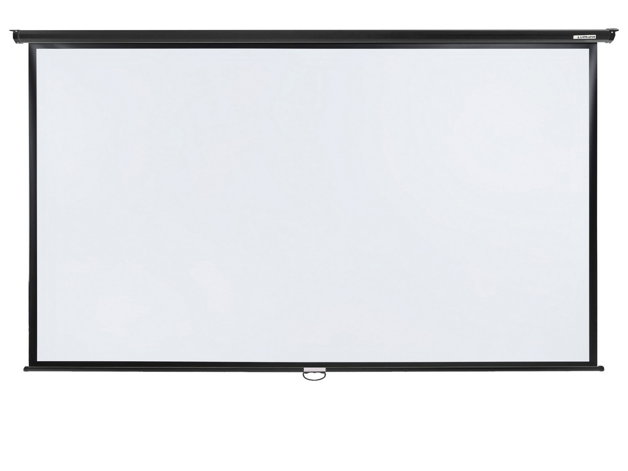 [LEP-100129] Настенный экран Lumien [Eco Picture] 137х192см (рабочая область 104х186 см) (84") Matte White верх.кайма 30 см, восьмигранный корпус, возможность потолочн./настенного крепления, 16:9, цвет корпуса черный (треугольная упаковка)