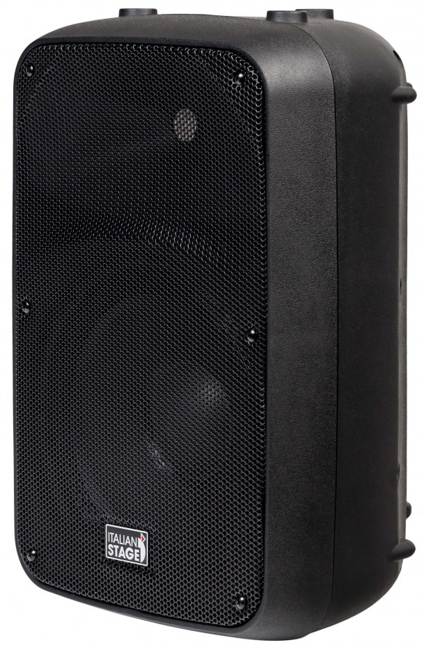 Активная акустическая система ITALIAN STAGE [SPX10A] 2-х полосная, НЧ динамик 10", ВЧ динамик 1", мощность пик./ном. 300/150 Вт, АЧХ 55-20000 Гц, макс. SPL 125 дБ, XLR/TRS микр. вход, XLR/TRS/2xRCA лин. вход, 1/4" TRS лин. выход, 2-х полосный EQ